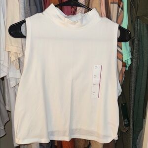 Sleeveless White Top